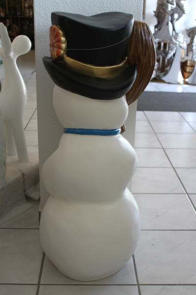 Schneemann mit Hut und Besen *SELBSTABHOLUNG*